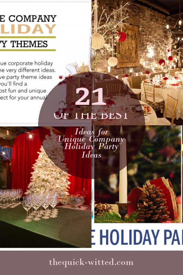 Unique Company Holiday Party Ideas